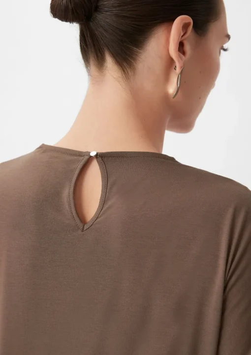Blusenshirt im Fabricmix