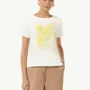 Boxy-T-Shirt aus Modalmix mit Frontprint