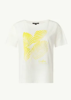 Boxy-T-Shirt aus Modalmix mit Frontprint