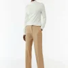 Business-Hose mit Straight Leg und Twillstruktur
