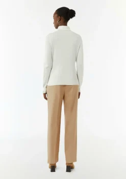 Business-Hose mit Straight Leg und Twillstruktur