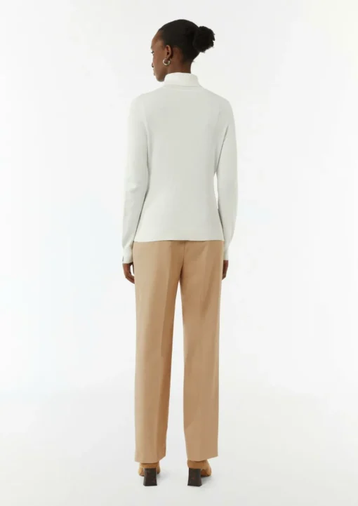 Business-Hose mit Straight Leg und Twillstruktur