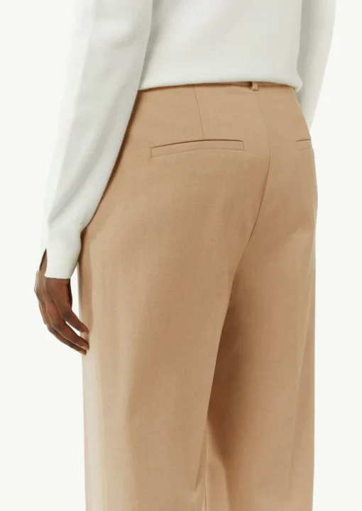 Business-Hose mit Straight Leg und Twillstruktur