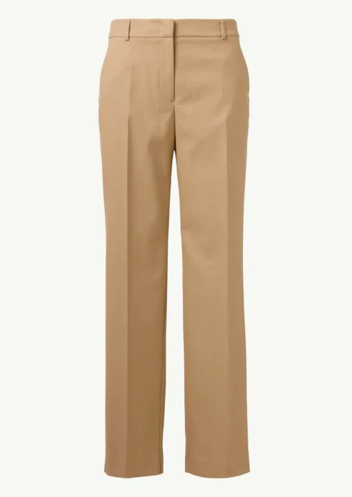 Business-Hose mit Straight Leg und Twillstruktur