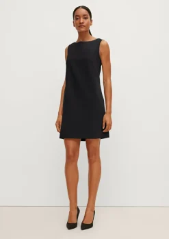 Businesskleid mit Fischgrat-Muster