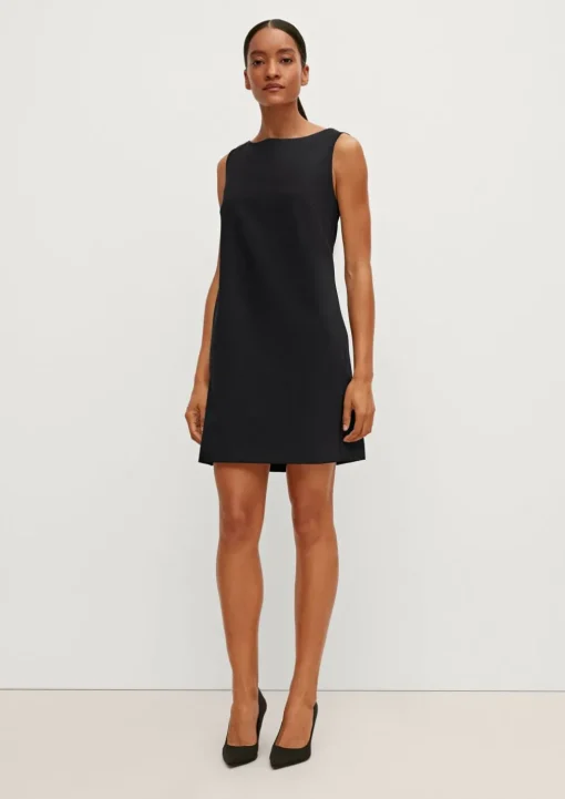 Businesskleid mit Fischgrat-Muster
