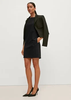 Businesskleid mit Fischgrat-Muster