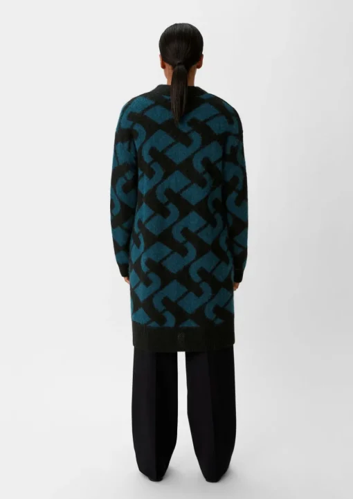 Cardigan aus Alpakamix mit Wolle