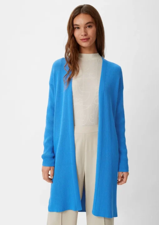 Cardigan aus Rippstrick