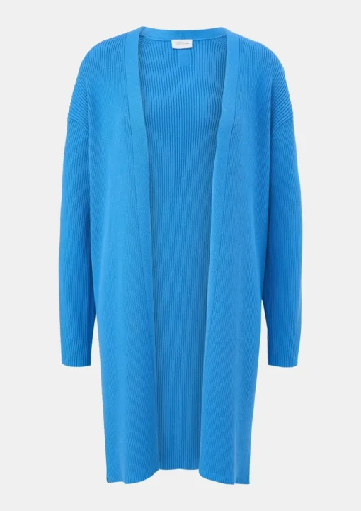 Cardigan aus Rippstrick