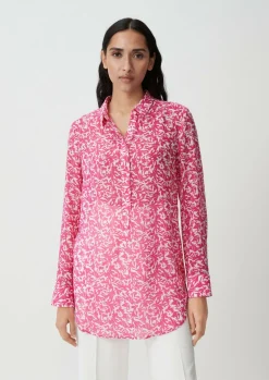Chiffonbluse mit Allovermuster