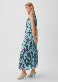 Chiffonkleid mit Plisseefalten