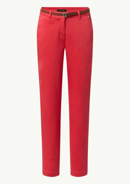 Chino mit integriertem Gürtel