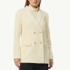 Cord-Blazer mit Logo-Knöpfen