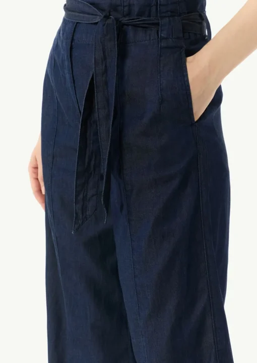 Culotte aus Lyocellmix mit Bindegürtel
