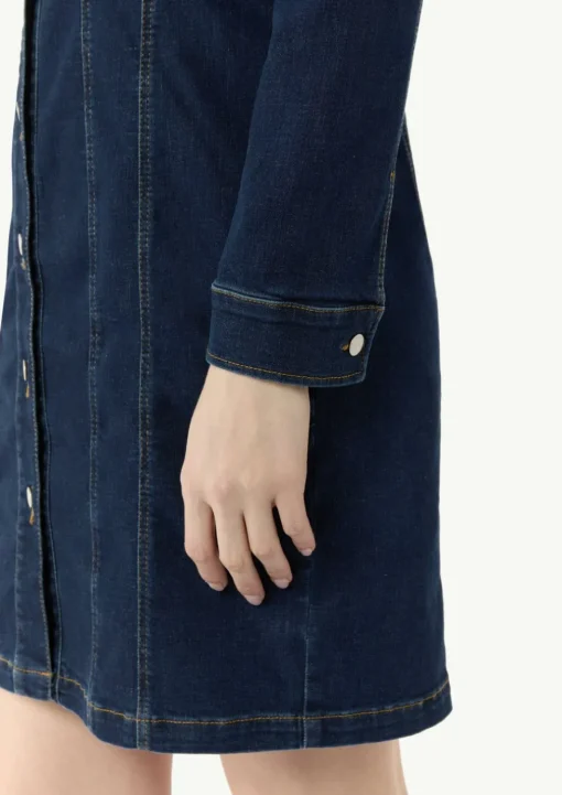 Denim-Kleid mit Ziernähten