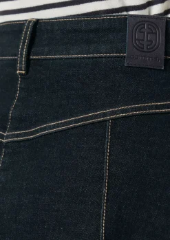Denim-Rock mit nahtfeinen Taschen