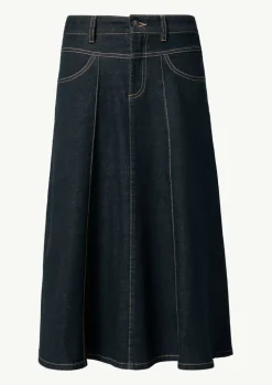 Denim-Rock mit nahtfeinen Taschen