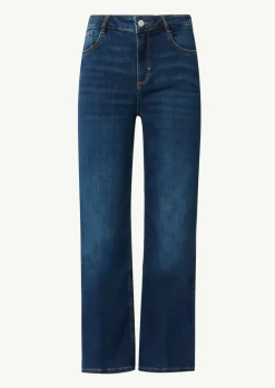 Elastische Ankle-Jeans mit leicht ausgestelltem Bein