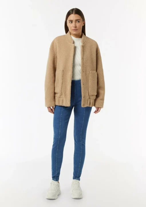 Elastische Jeggings mit Ziernähten