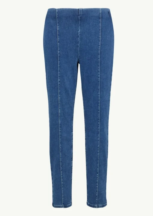 Elastische Jeggings mit Ziernähten