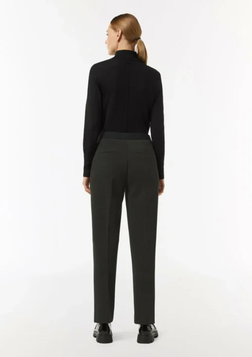 Elastische Jersey-Hose mit Bügelfalte