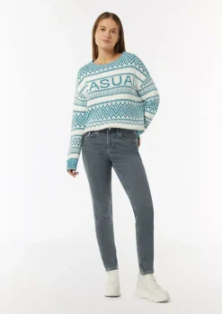 Elastische Skinny Jeans mit Waschung