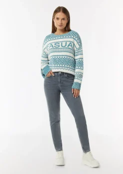 Elastische Skinny Jeans mit Waschung