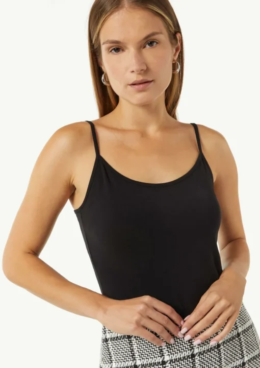 Elastisches Jerseytop im Slim Fit