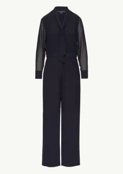 Eleganter Jumpsuit im Fabricmix