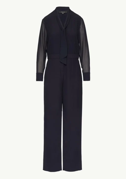 Eleganter Jumpsuit im Fabricmix