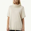 Fein melierter Poncho im Oversized Cut