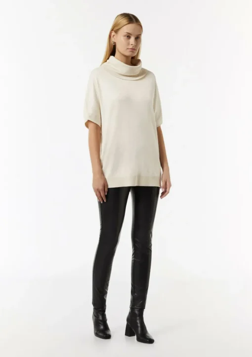Fein melierter Poncho im Oversized Cut