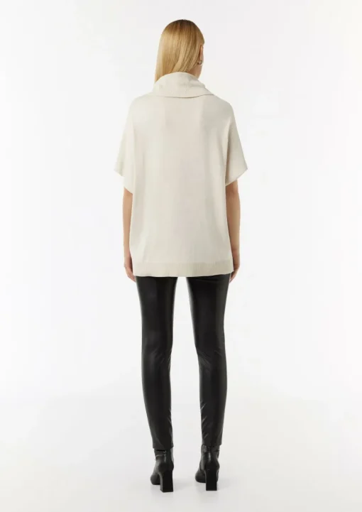 Fein melierter Poncho im Oversized Cut