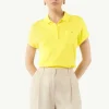 Feinstrick-Poloshirt im Relaxed Fit mit überschnittenen Schultern
