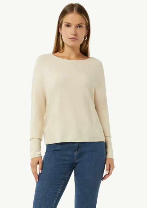 Feinstrickpullover aus Baumwoll-Viskose-Mix