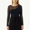 Feinstrickpullover mit Transparenz-Effekt