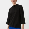 Feinstrickpullover mit Troyer-Kragen