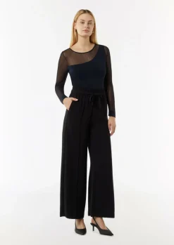 Feinstrickpullover mit Transparenz-Effekt