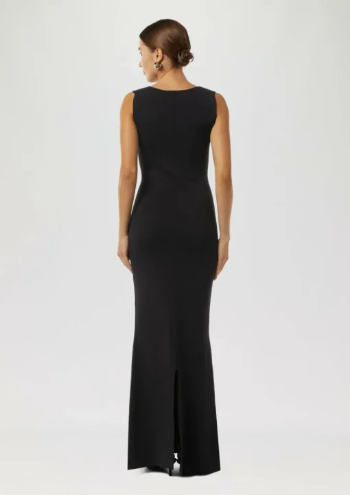 Figurbetontes Maxikleid aus Feinstrick