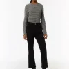 Flared-Leg-Jeans aus Baumwollstretch