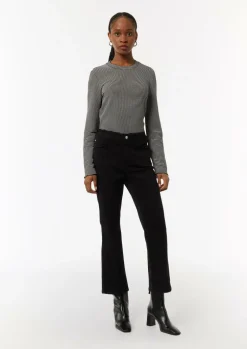 Flared-Leg-Jeans aus Baumwollstretch