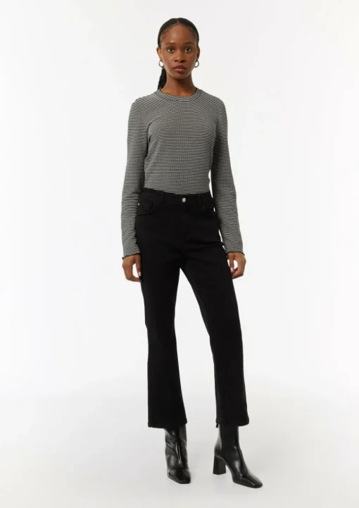 Flared-Leg-Jeans aus Baumwollstretch