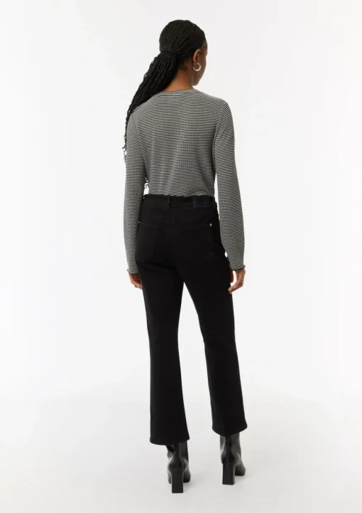 Flared-Leg-Jeans aus Baumwollstretch
