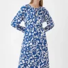 Fließendes Maxikleid mit All-over-Print