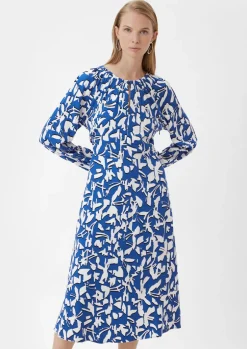 Fließendes Maxikleid mit All-over-Print