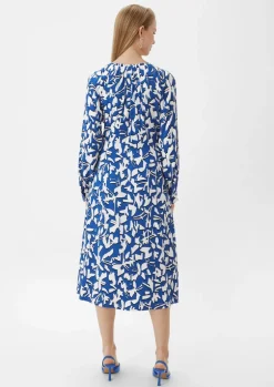 Fließendes Maxikleid mit All-over-Print