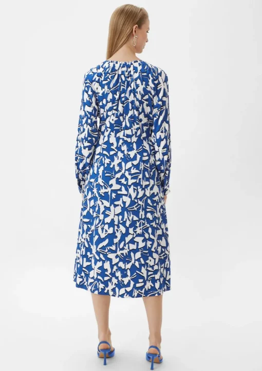 Fließendes Maxikleid mit All-over-Print