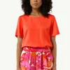 Fließendes Shirt aus Satin im Relaxed Fit