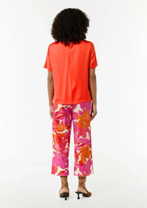 Fließendes Shirt aus Satin im Relaxed Fit